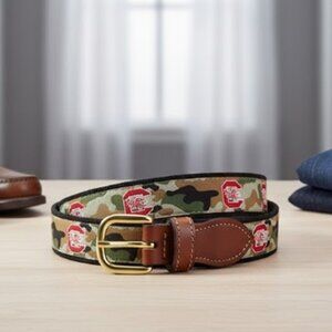 South Carolina Gamecocks Belt Brown Camo Leather Logo Red Black Size 34